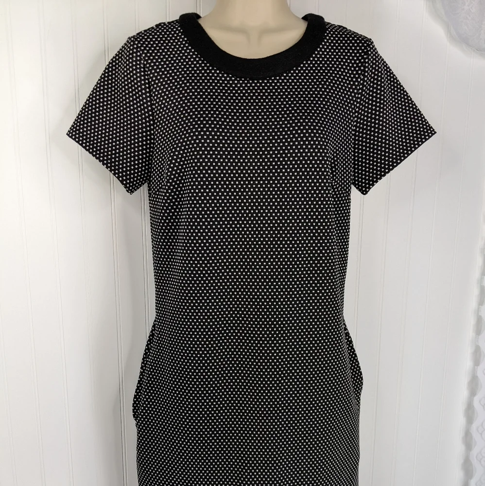 ESHAKTI Mini Polka Dot Shift Dress Sz 6 - Picture 2 of 13